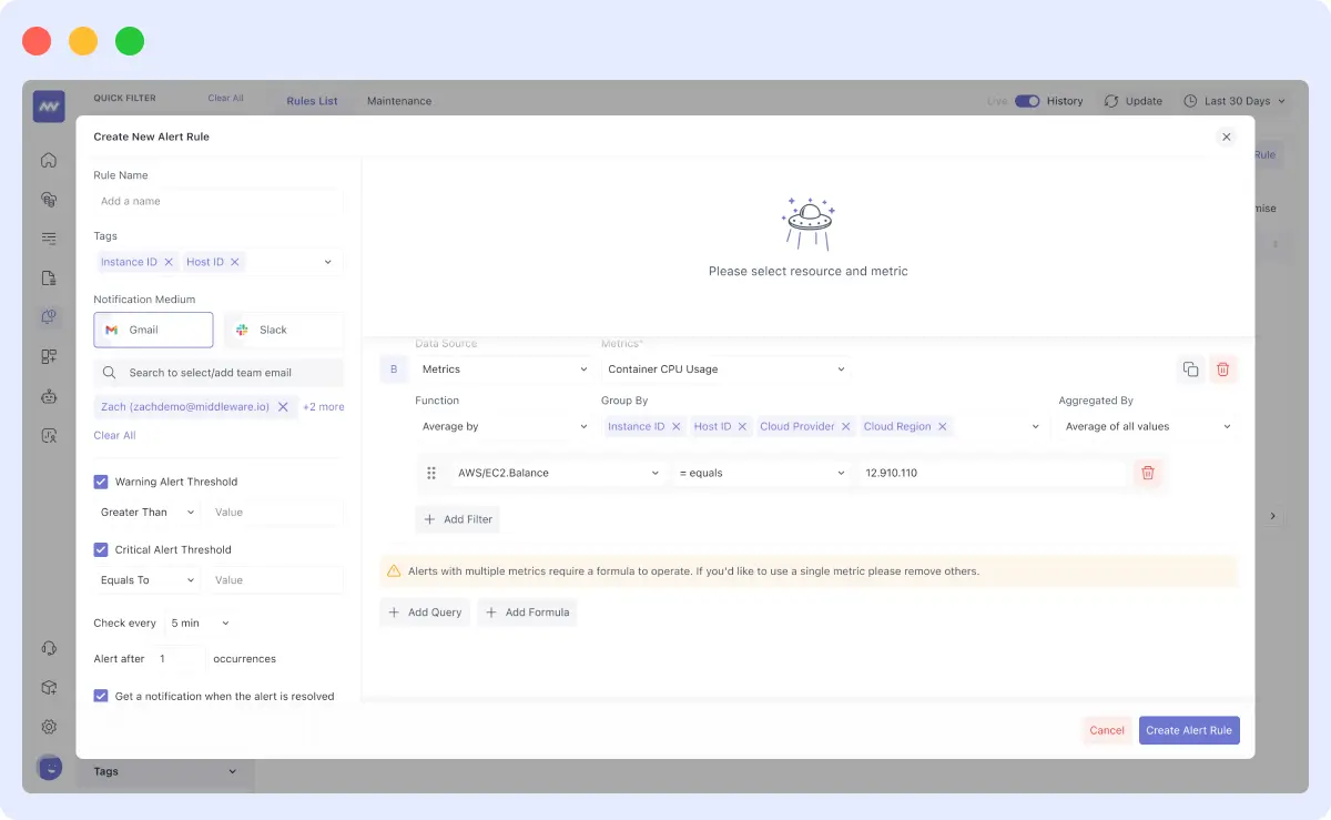 Automated notifications and escalation rules for slow API alerts