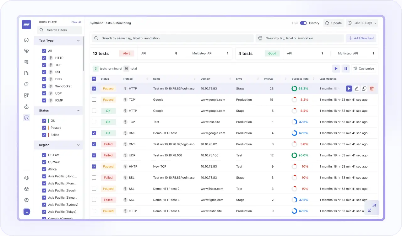 Synthetic Monitoring