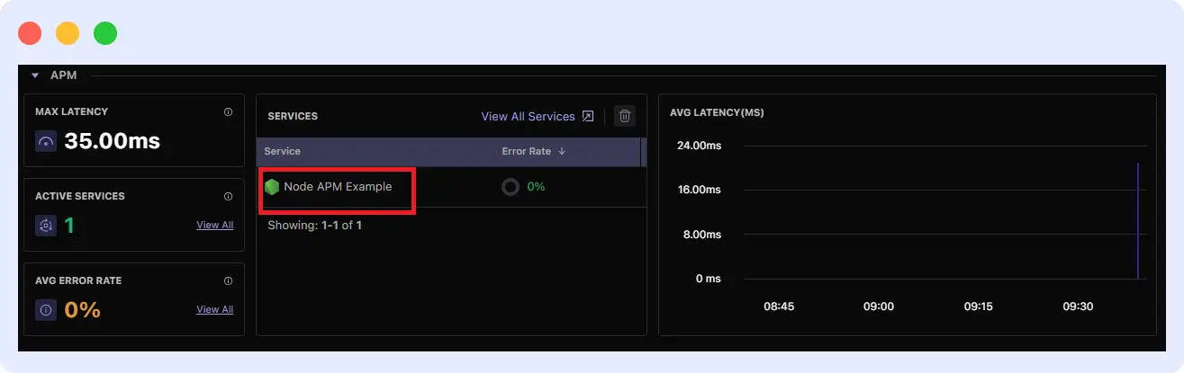 identify your application or service with servicename