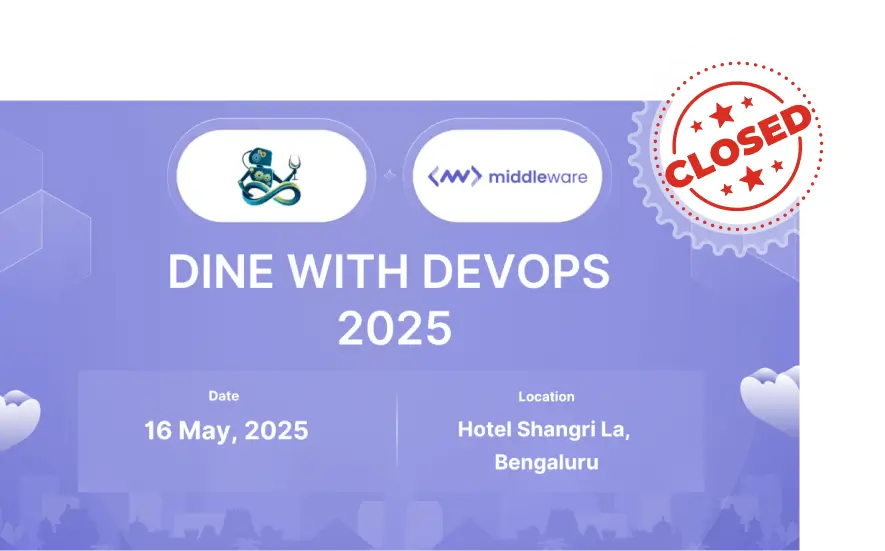 ¡Únase a Middleware en Dine With DevOps 2025!
