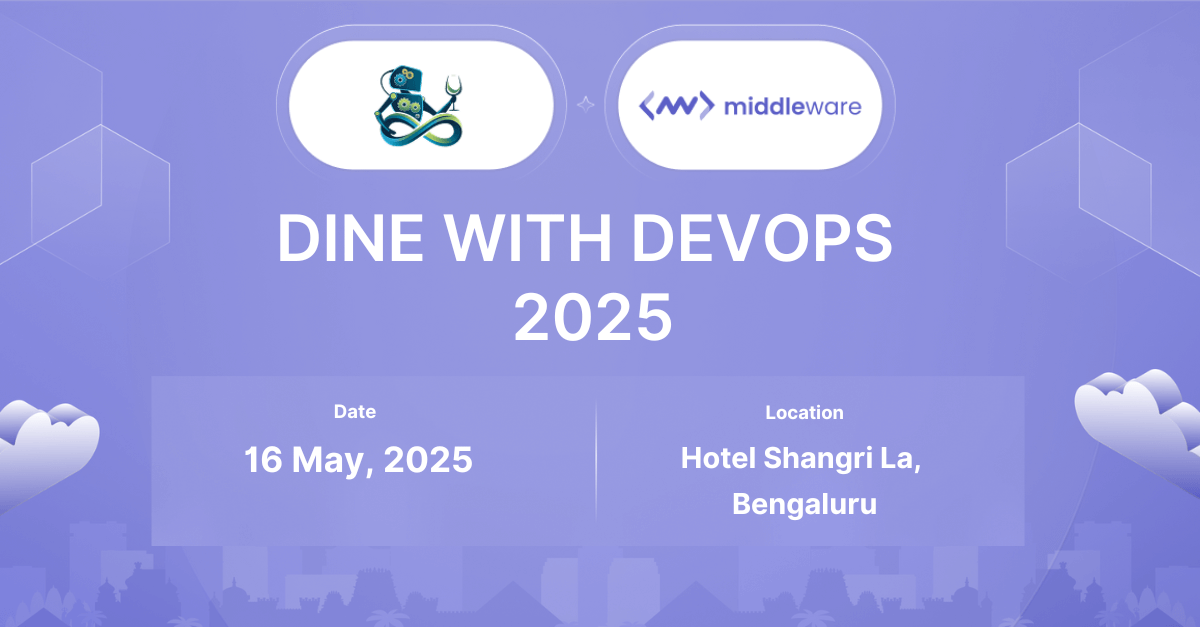 Join Middleware at Dine With Devops 2025!