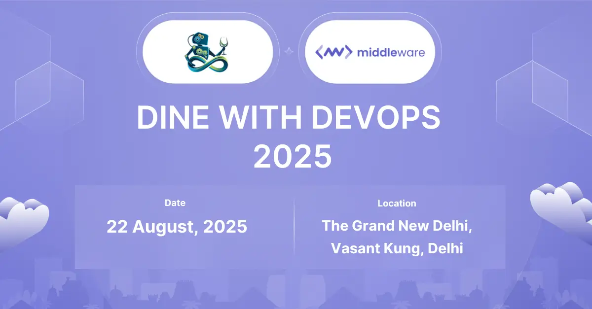 Join Middleware at Dine With DevOps 2025!