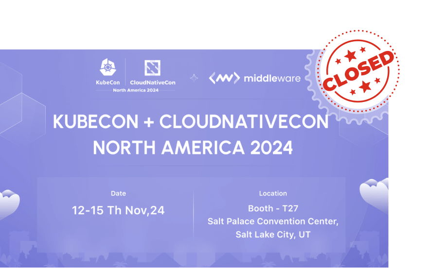 Join Middleware at KubeCon NA USA 2024!