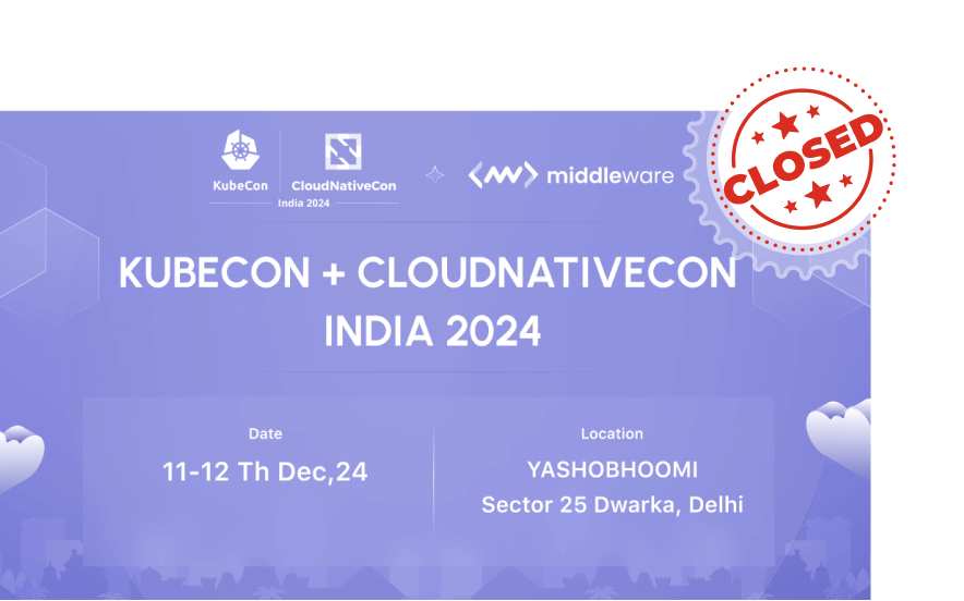 Join Middleware at KubeCon India 2024!