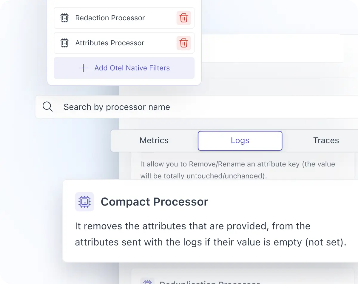 OpenTelemetry filters in observability pipeline for precise data collection