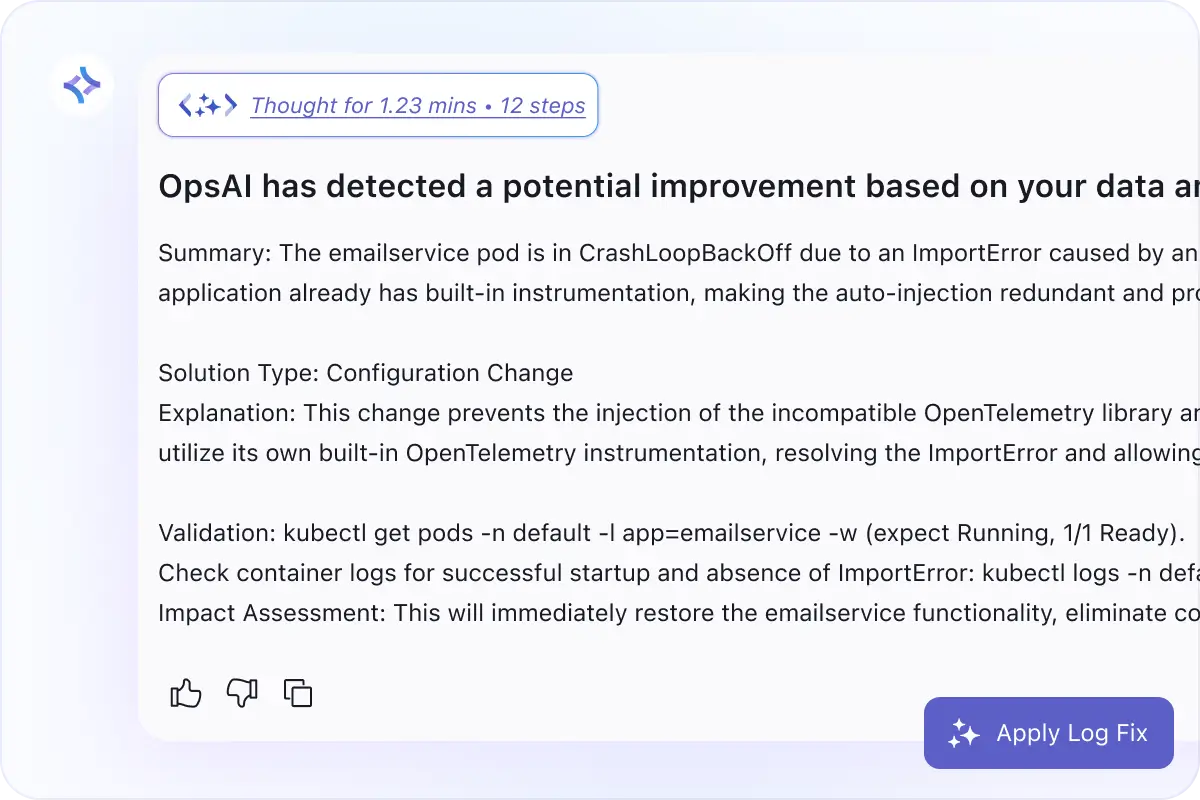 Faster Root Cause Analysis