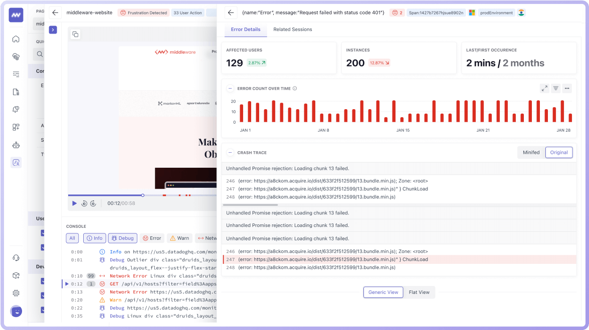 エラーの検出と解決